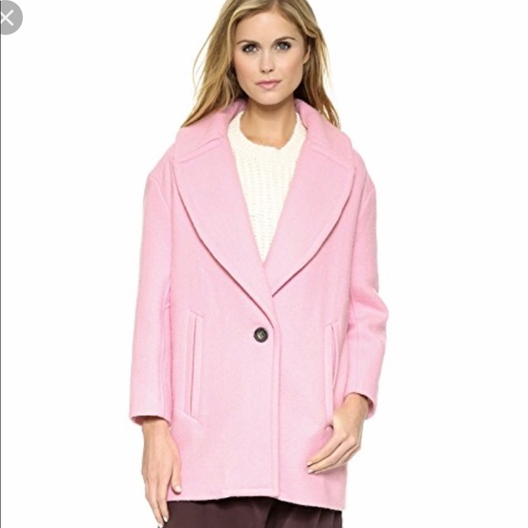 Ulla Johnson Odele Pink Lollipop Lapel Coat